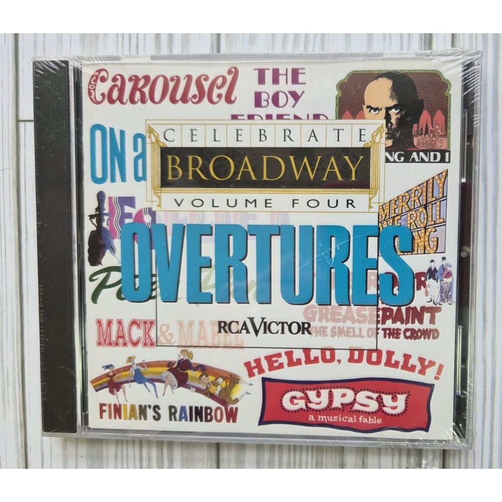 CELEBRATE BROADWAY Vol 4 Overtures CD NEW with wear to shrink wrap